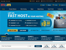 Tablet Screenshot of msmpremiumhosting.com